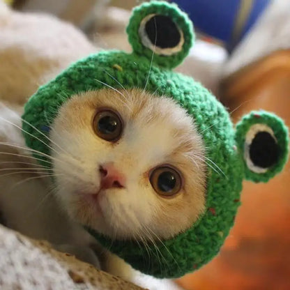 Charming Knitted Cat Hat: Perfect for Autumn, Winter, and Photo Ops