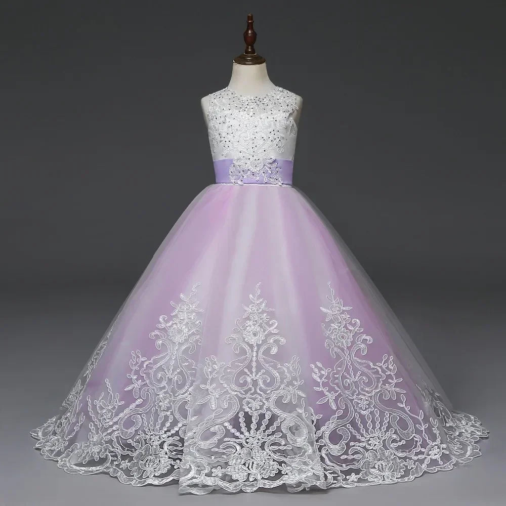 Princess Party Dress – Lace Formal Dress for Girls