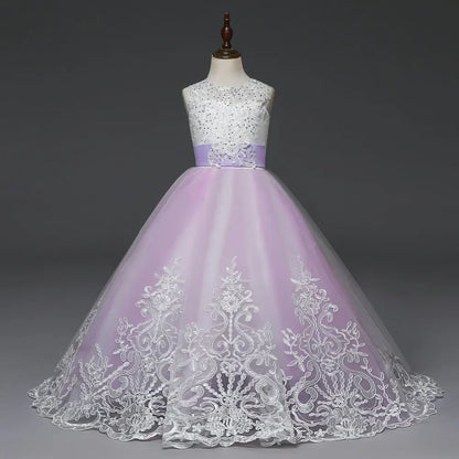 Princess Party Dress – Lace Formal Dress for Girls