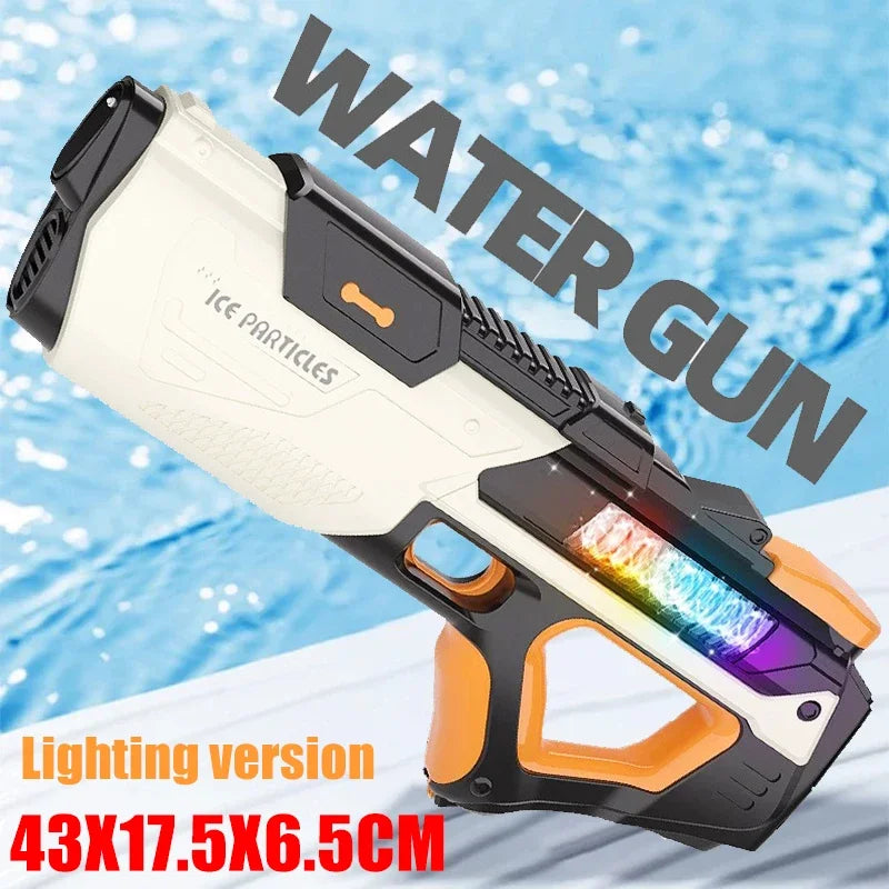 Full electric automatic water gun toy by Ultra Shoppings, portable summer beach water fight toy for kids and children outdoors.