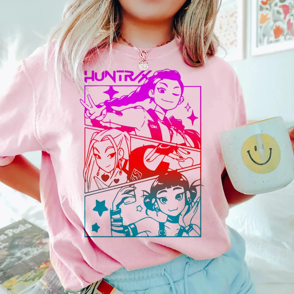 Anime Kpop Demon Hunters Kids T-Shirt – Casual Street Style Top