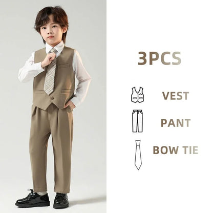 Children’s Handsome Blazer Suit – Slim Fit Formal Set