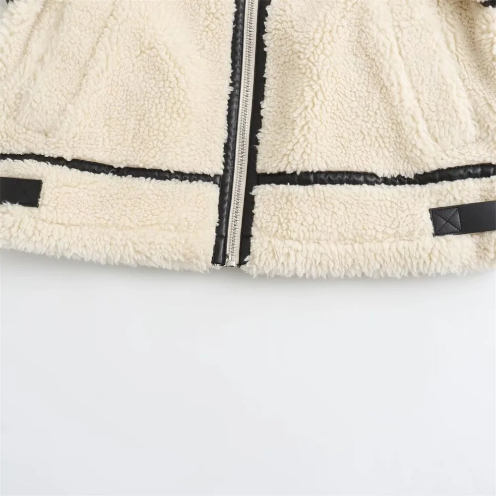Fur-Integrated Moto Coat – Fall/Winter 2025 Fashion