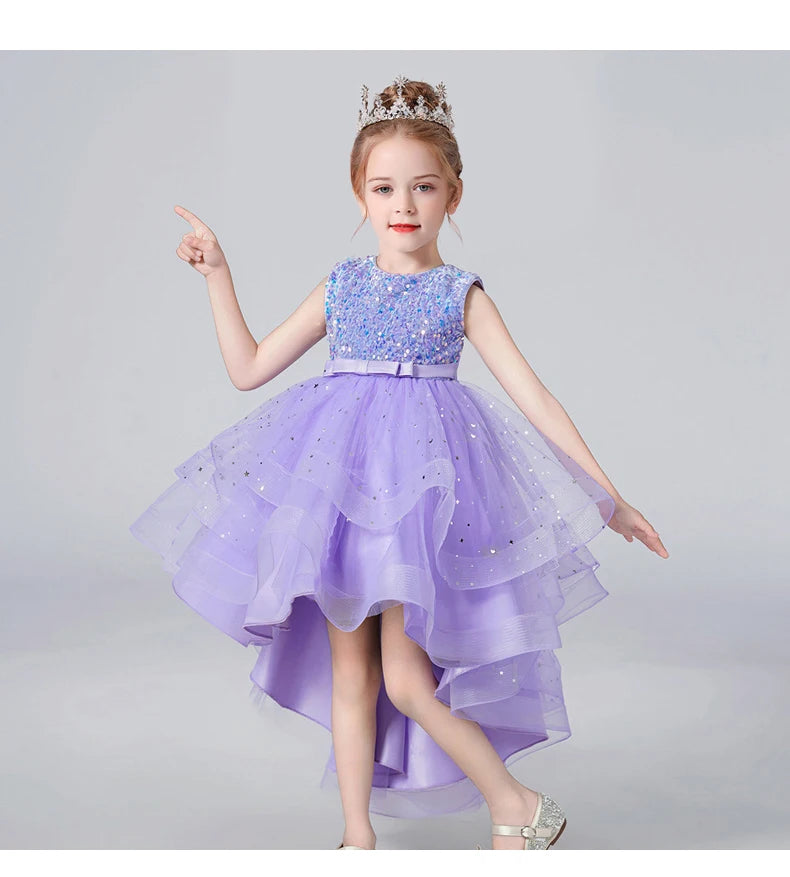 Wedding Dress – Sequin Lace Tuxedo for Girls