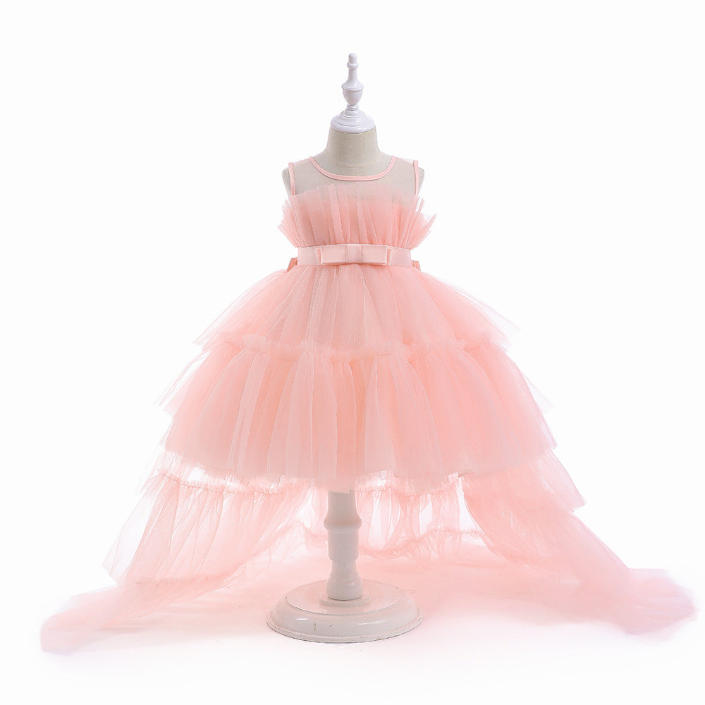 Elegant Girls Party Dress – Trailing Evening Gown
