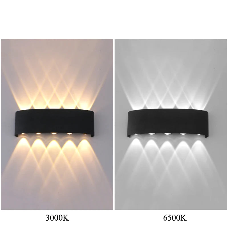 Up & Down LED Wall Lamp: Waterproof Lighting for Indoor & Outdoor Spaces