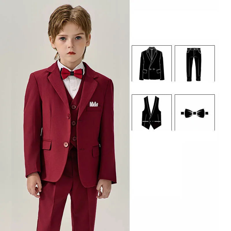Boys’ Stylish Formal Wear – Green Blazer Set for Special Occasions