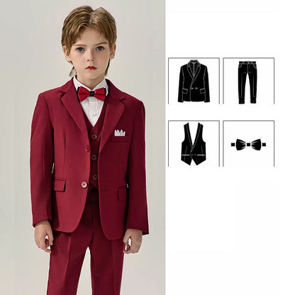 Boys’ Stylish Formal Wear – Green Blazer Set for Special Occasions