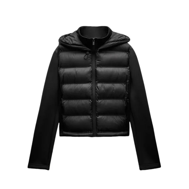 Cozy & Light: Winter Zip-Up Puffer for Women
