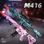 Ultra Shoppings M416 electric gel blaster toy with water balls for outdoor shooting game, ideal for parent-child summer fun.