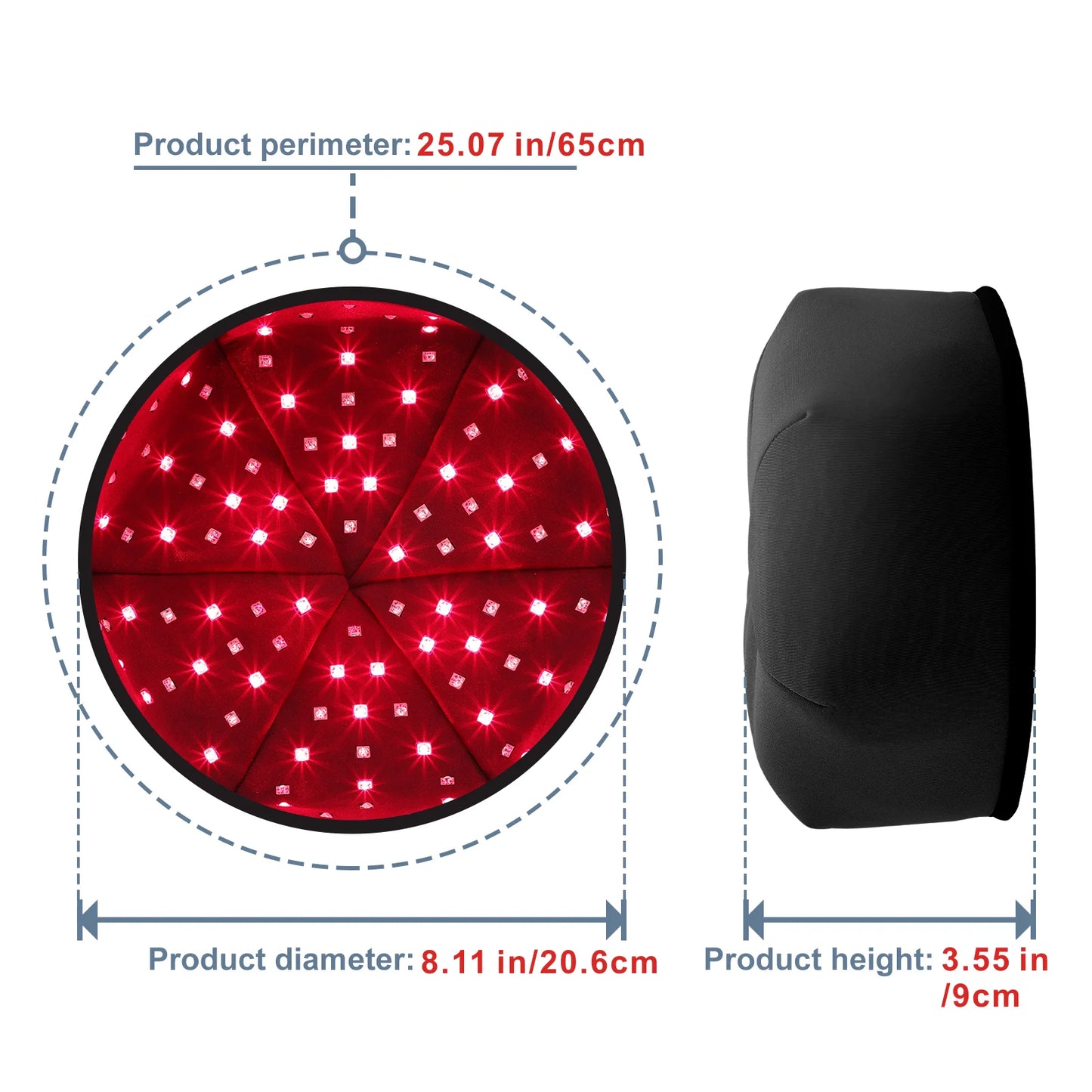 LED Hair Growth Cap – 660nm + 830nm