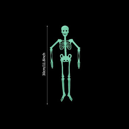 Glowing Hanging Skeleton: Spooky Prop for Halloween Decor