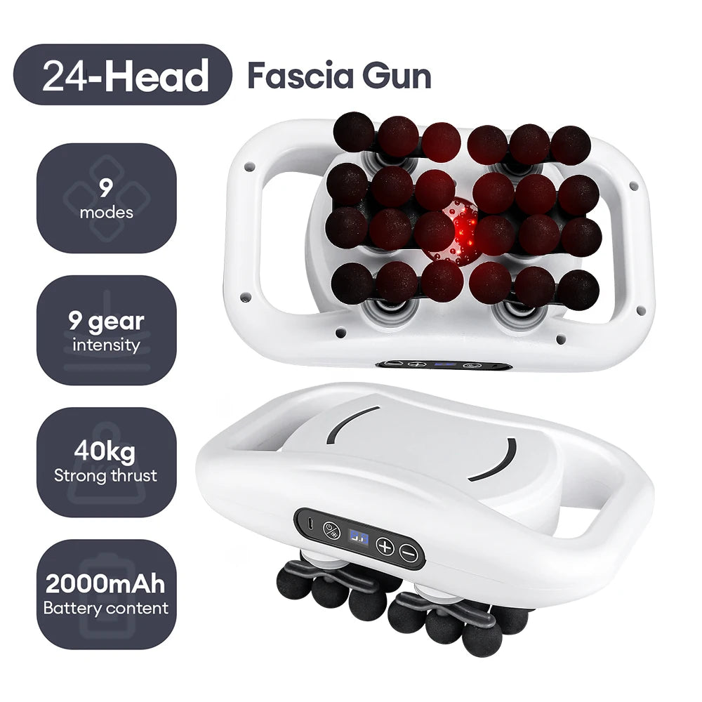 30-Level Pro Massage Gun: High-Frequency Full Body Fascia Tool - Ultra Shoppings