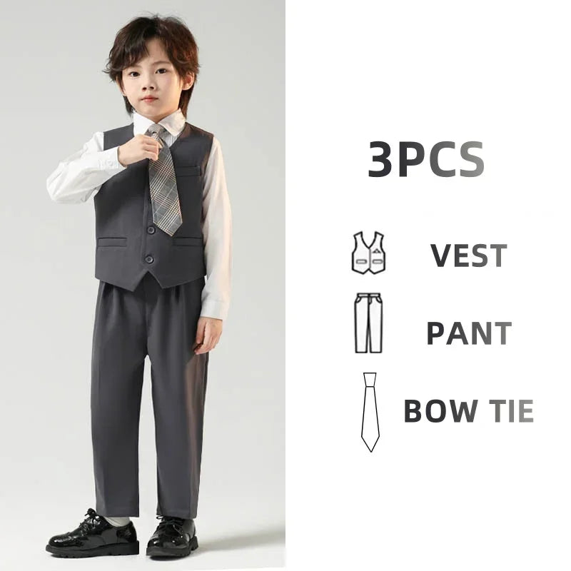 Children’s Handsome Blazer Suit – Slim Fit Formal Set