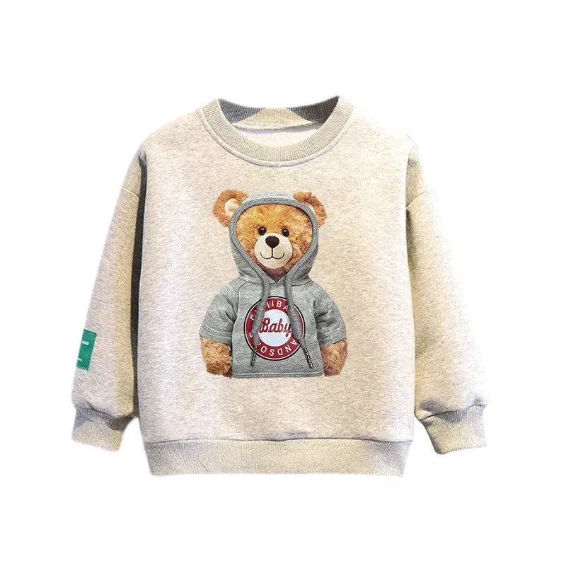 Cartoon Bear Tracksuit: Cozy & Cute for Kids