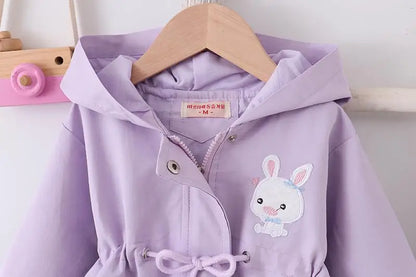 Baby Girls’ Outerwear – Cute Rabbit Hood & Casual Fit