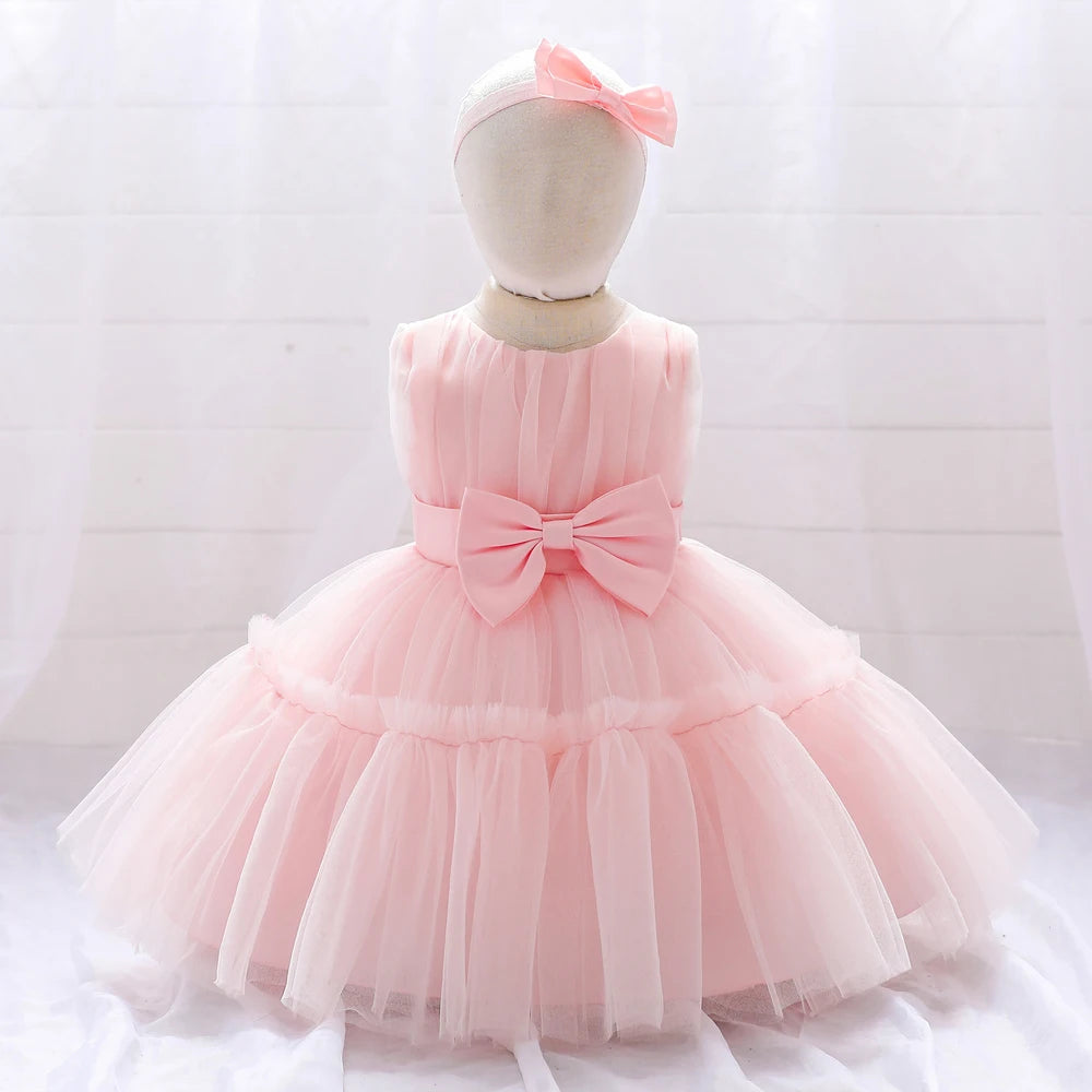 Baby Girl 1st Birthday Dress – Tulle Princess Gown