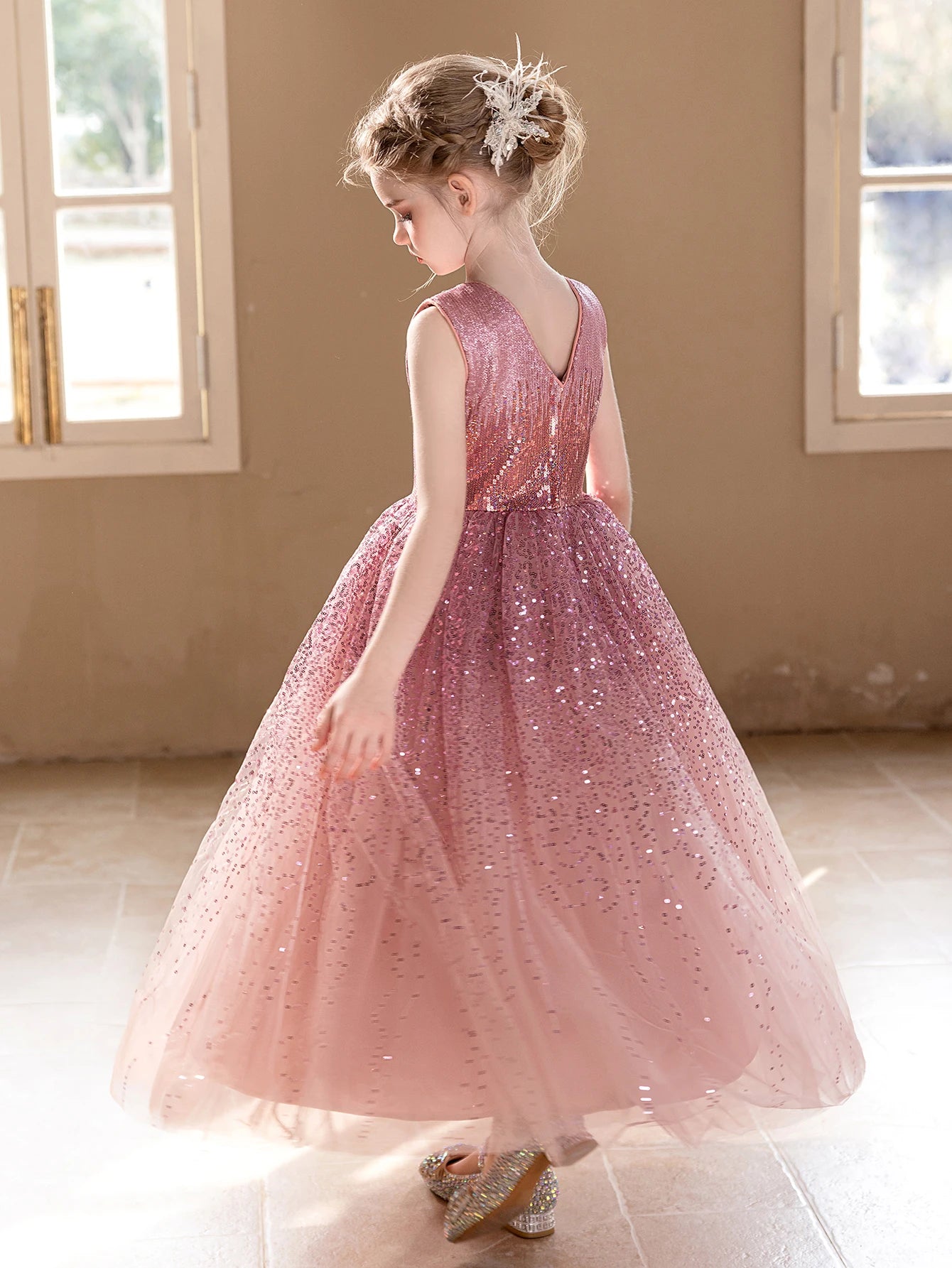 Girls Birthday & Wedding Party Evening Dress