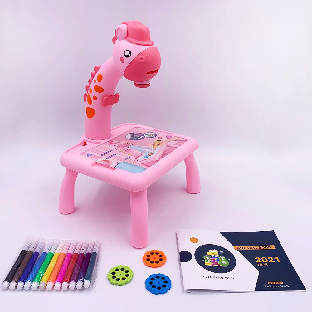 Mini LED Projector Drawing Table – Educational Art Toy for Kids