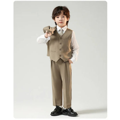 Children’s Handsome Blazer Suit – Slim Fit Formal Set