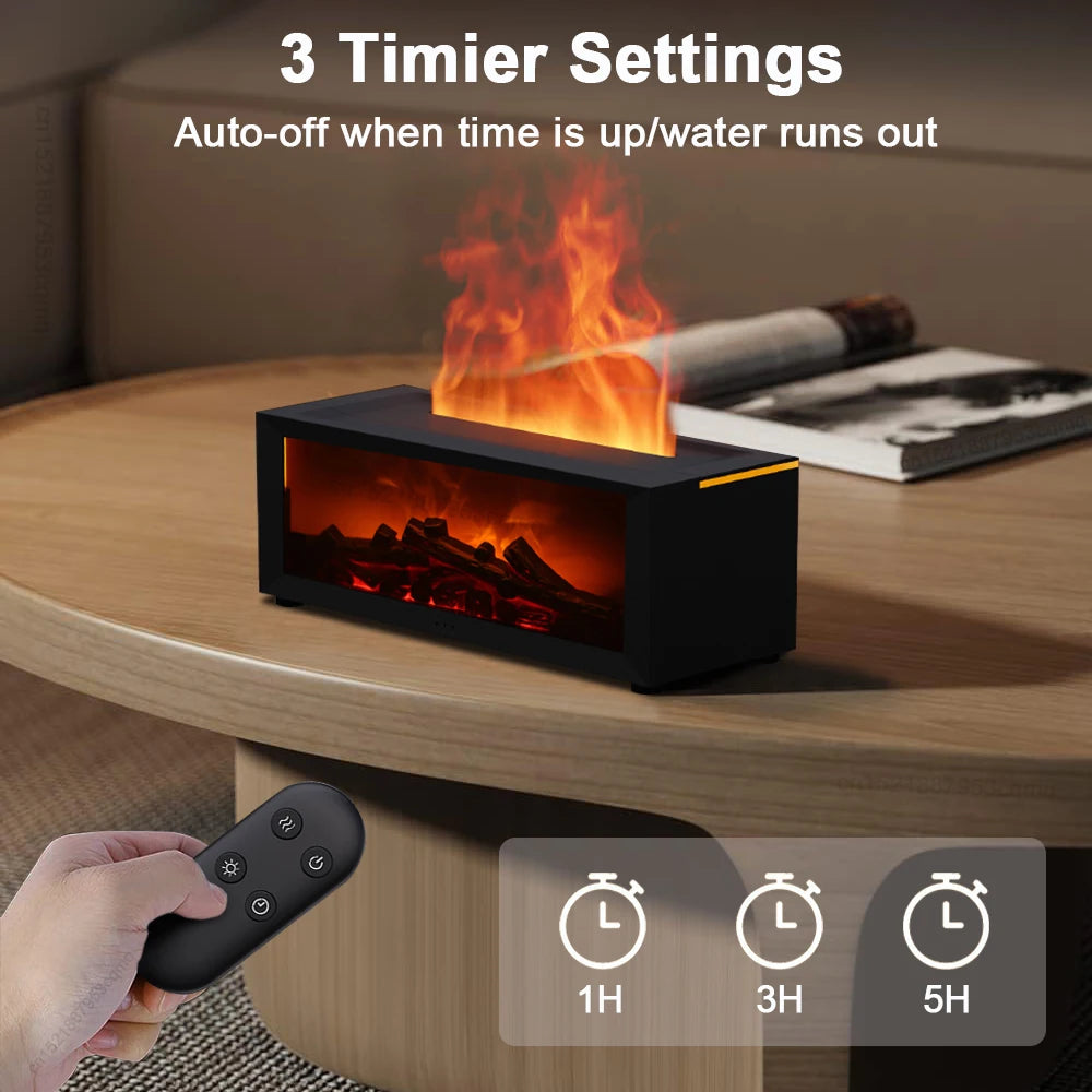 Flame Aroma Humidifier: Stylish, Soothing, Smart