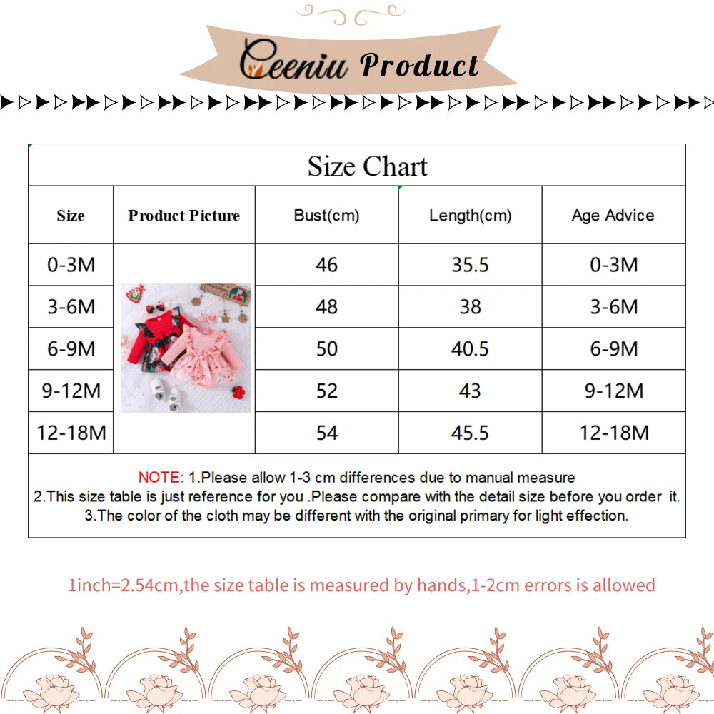 Cute Baby Girl Christmas Party Dress for Infants