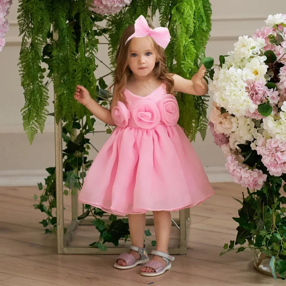Kids Wedding Dress – Sleeveless Flower Girl Gown