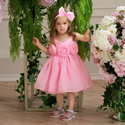 Kids Wedding Dress – Sleeveless Flower Girl Gown