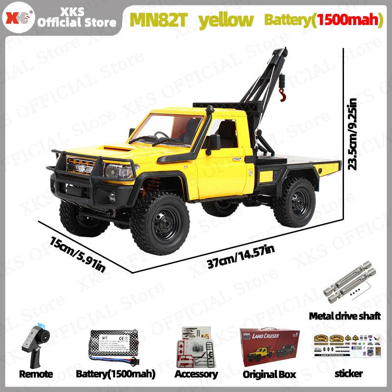 MN82T RC Truck – 1:12 Scale Off-Road Climbing Car for Christmas Gift