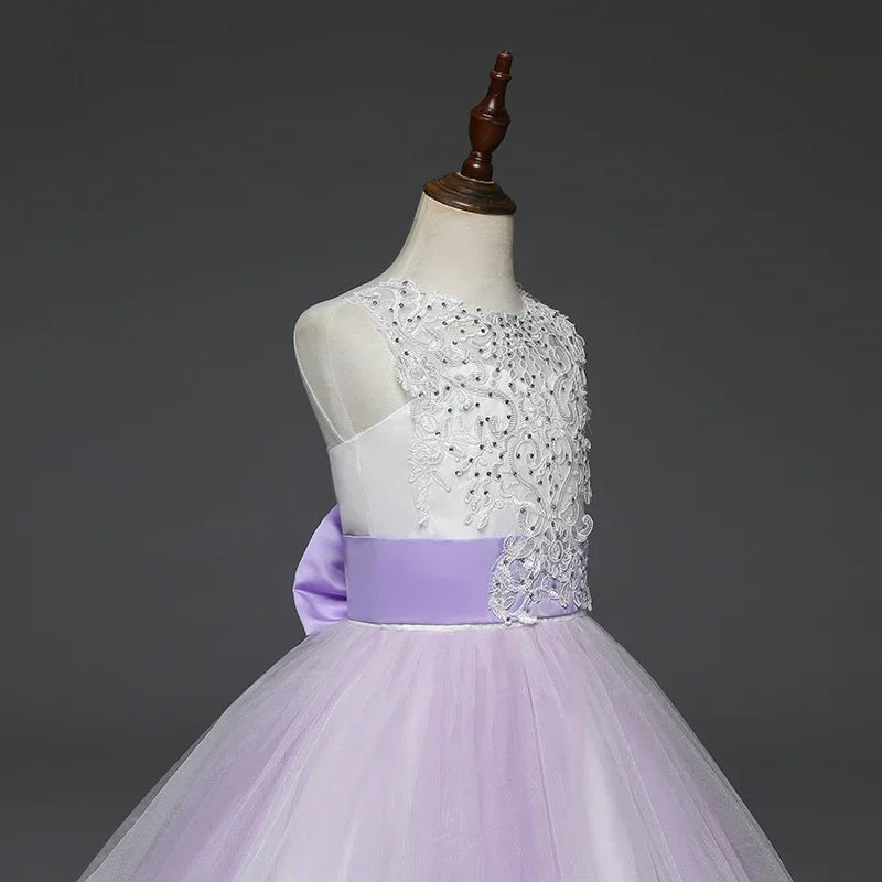 Princess Party Dress – Lace Formal Dress for Girls