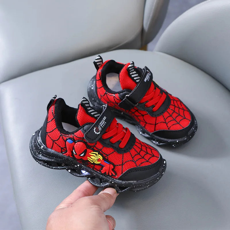 Spiderman LED Sneakers – Light-Up Fun for Active Kids