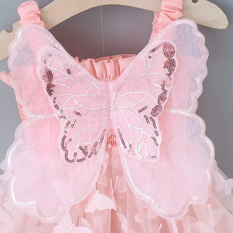 Toddler Girls’ Colorful Butterfly Party Outfit