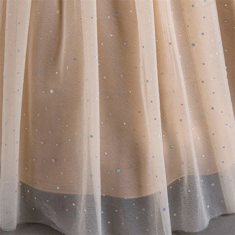 Festive Elegance – Girls’ Bow Party Dress for 3-10Y