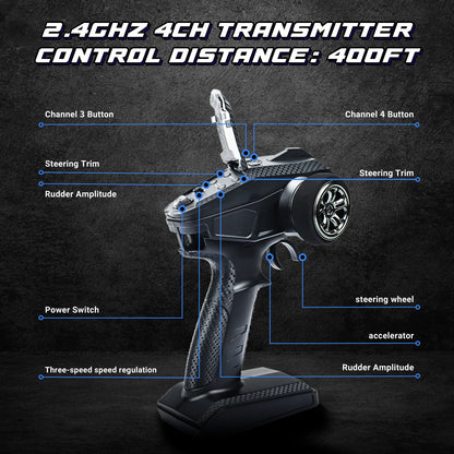 High-Speed 80KM/H RC Car – JIUSI WB12 PRO 4WD Off-Road Toy