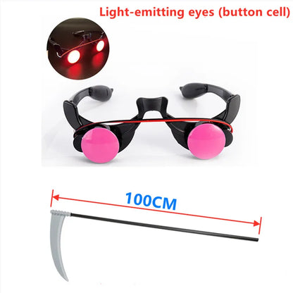 Scary Skeleton Grim Reaper Robe for Children – Ghost Costume with Props