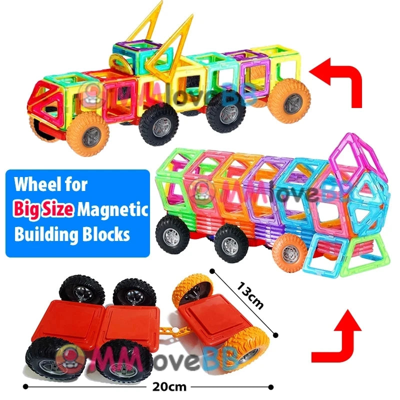 Big-Size Magnetic Blocks - Creative Building Toys for Kids & Boys