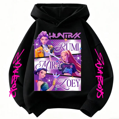 Huntrix Kpop Demon Hunters Kids Sweatshirt – Trendy Princess Style