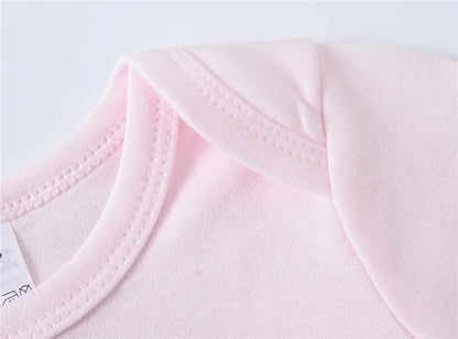 Short Sleeve Baby Bodysuit – Soft Cotton (0–24M)