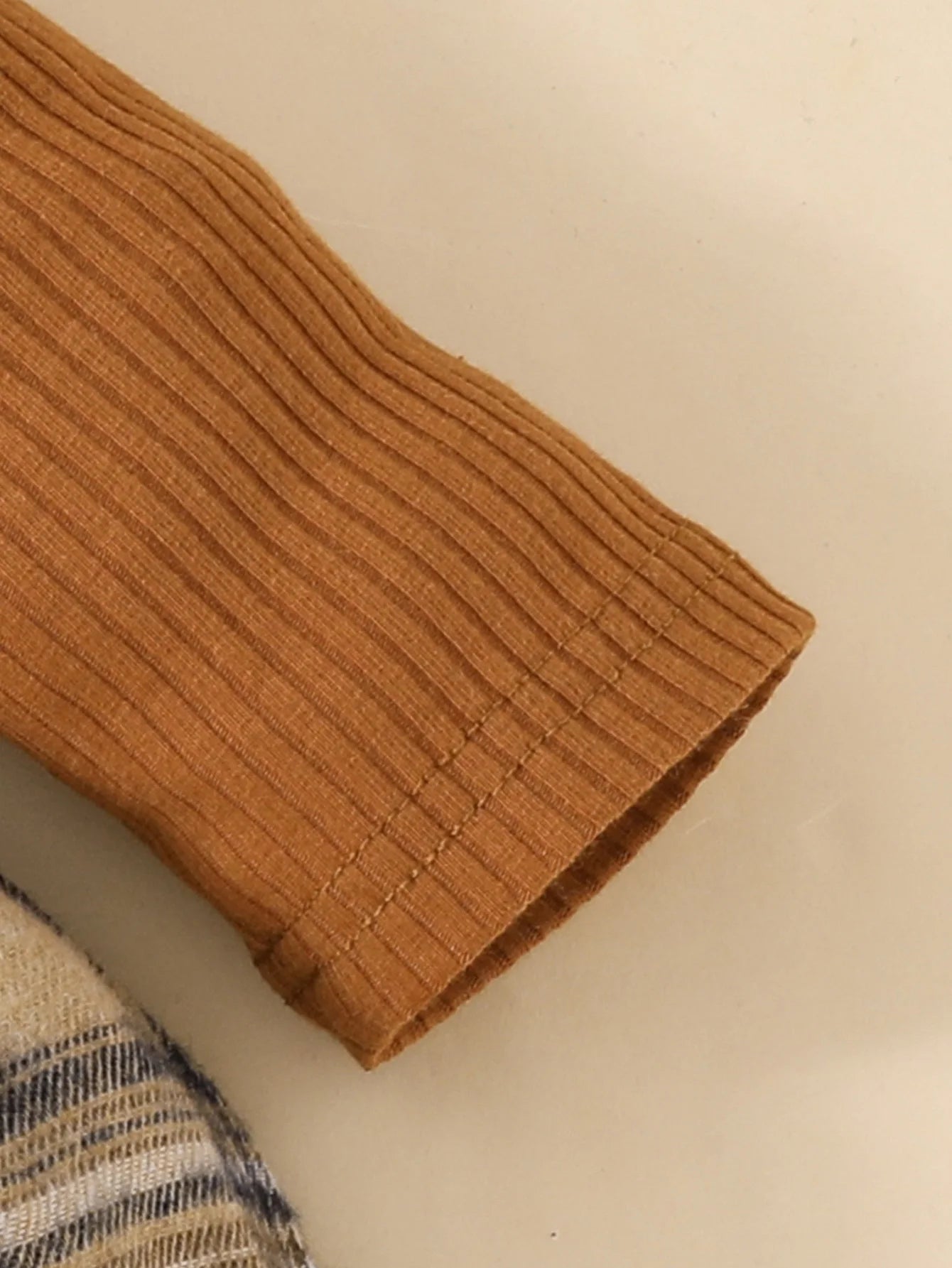 Cute Baby Girl Long Sleeve Plaid Romper