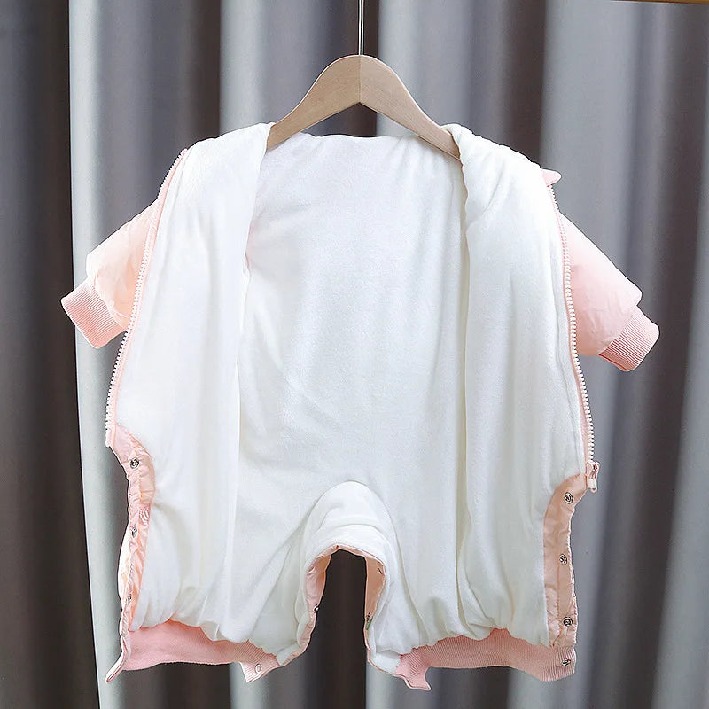 Plush Winter Baby Jumpsuit – Warm & Cozy