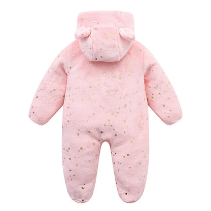 Cozy Cartoon Print Baby Bodysuit – Unisex 0-19 Months