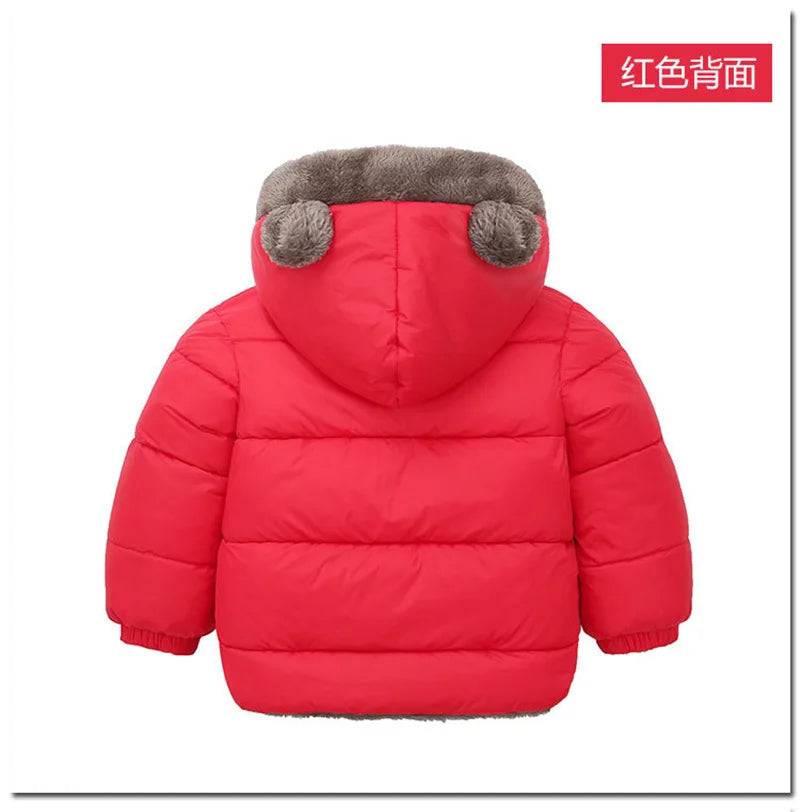 Warm Baby Coat – Padded Cotton Jacket with Hood (Unisex)