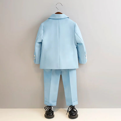 Boys’ Autumn Slim Fit Suit – Elegant Wedding Outfit Set (7–14Y)