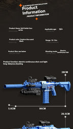 Electric soft bullet toy gun resembling HK416 Barrett sniper rifle, outdoor airsoft weapon for boys by Ultra Shoppings.