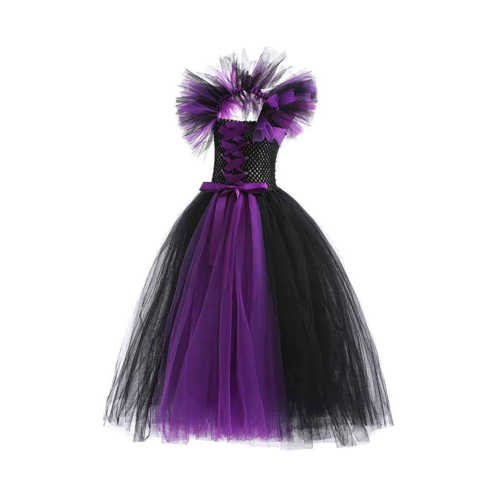Luxury Halloween Costume – Girls Evil Role Dress