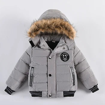 Baby Boys' Winter Coat – Warm Hooded Outerwear (2–6Y)