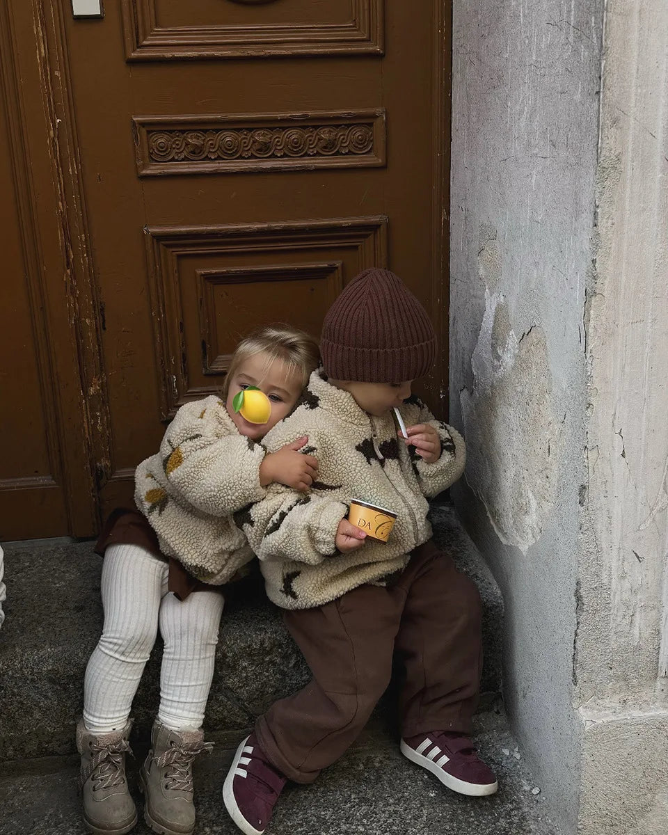 Baby Cartoon Coat – Soft Lamb Wool Jacket