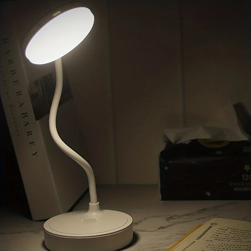 USB Rechargeable LED Desk Lamp: Foldable, Eye-Caring Light for Work & Study