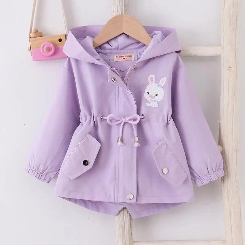 Baby Girls’ Outerwear – Cute Rabbit Hood & Casual Fit