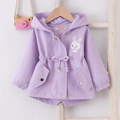 Baby Girls’ Outerwear – Cute Rabbit Hood & Casual Fit